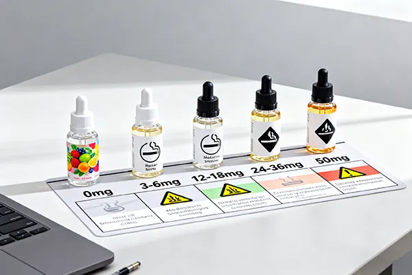 Comment choisir le dosage de nicotine d'un e-liquide (0 mg à 50 mg)