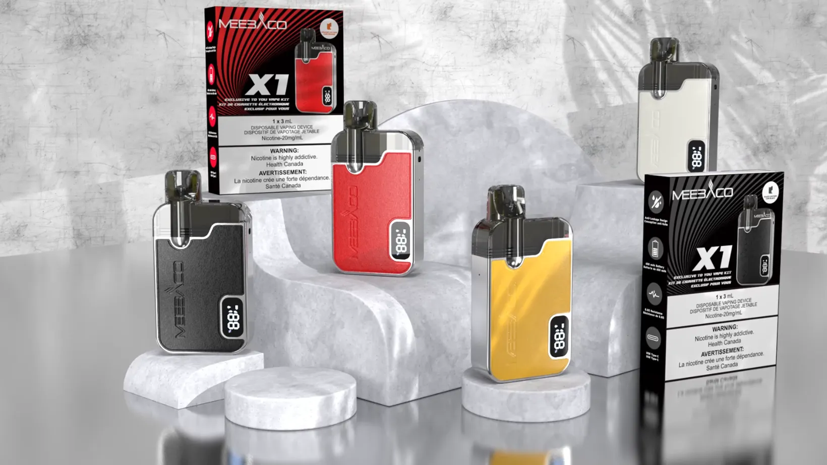 MBC0062: Vape de cápsula recarregável e elegante